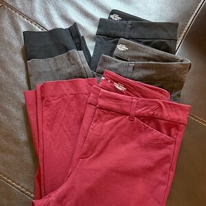 Old Navy Skinny Pants Bundle - Burgundy, Black, Charcoal